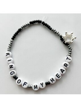 Taylor Swift Eras Tour Friendship Bracelet King Of My Heart Reputation w/ Charm